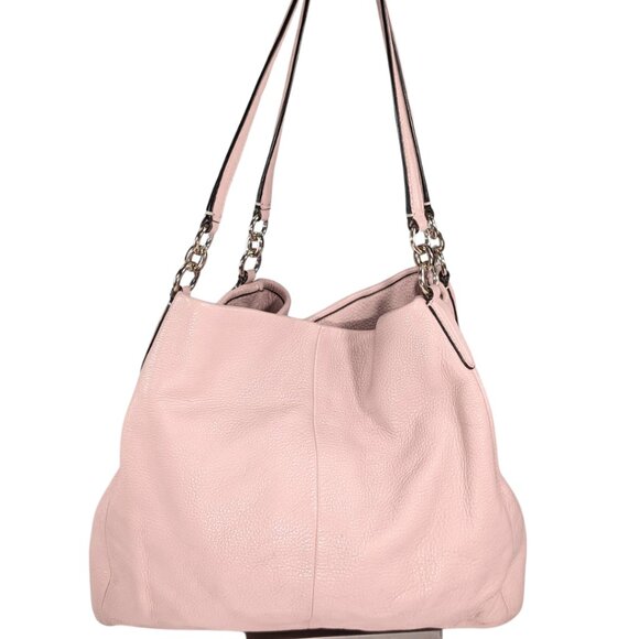 Coach Handbags - SOLD Coach Pink Pebbled Leather Madison Phoebe Hobo Shoulder Bag F35723 READ
